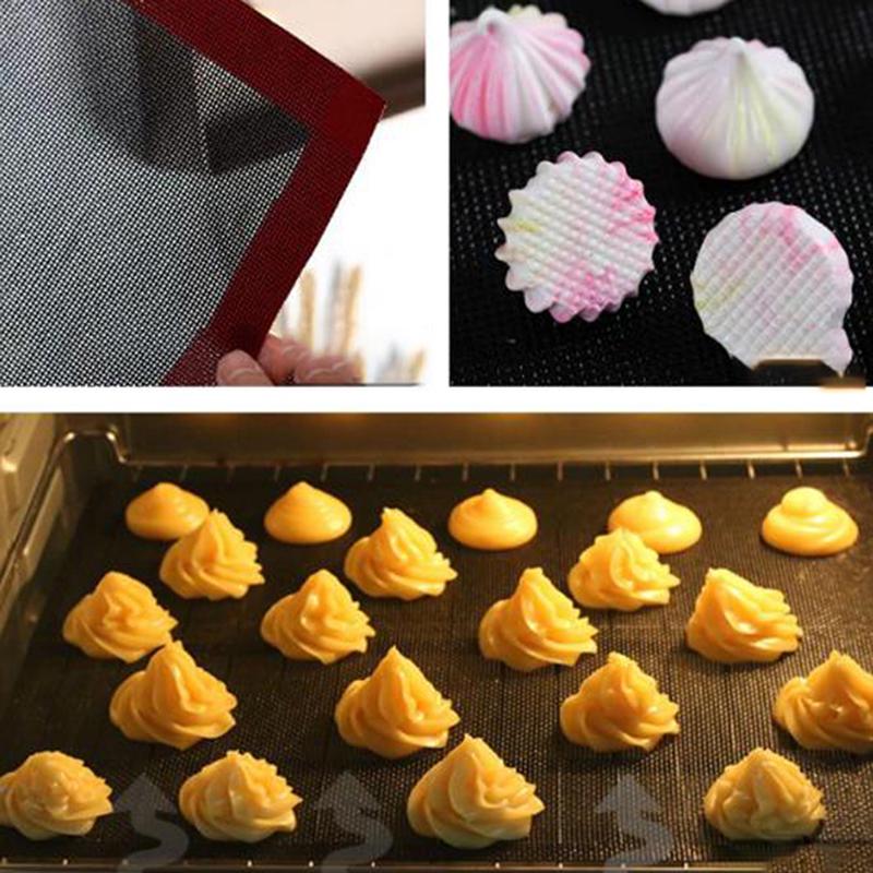 1Pc Non-Stick Silicone Baking Mat Sheet Oven Liner Resuable Cake Mat Tool