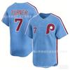Embroidered Baseball Jersey Philadelphia 76ers Turner Yellow Unisex Sport Fan Apparel