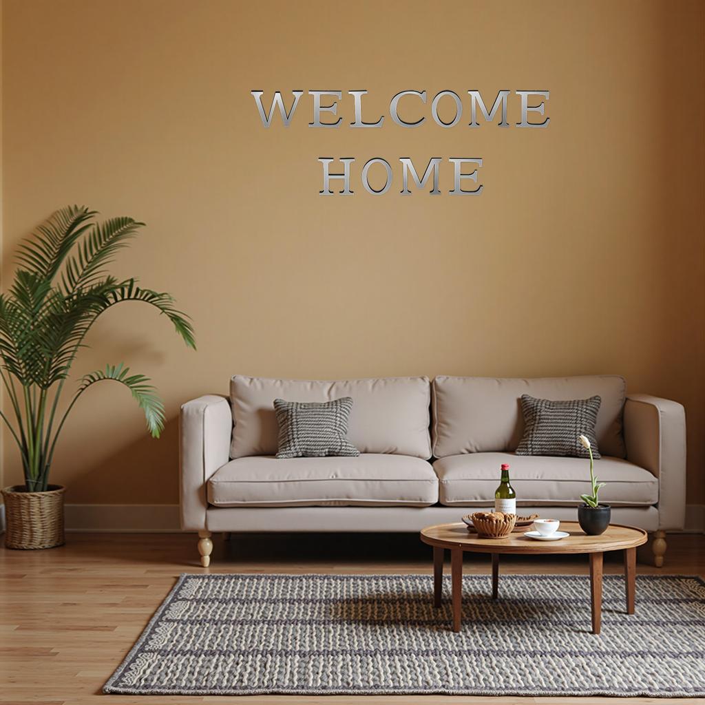 10cm Black 26 English Letters Wall Sticker 3D Mirror Acrylic Wall Sticker Decals Self-Adhesive Decor Wall Art Mural Home Party