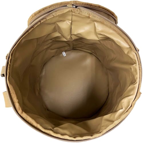 SK11 Coyote Pop-Up Bag SPU2-300BR, a free-standing tool bag for work, carpentry, and outdoor use