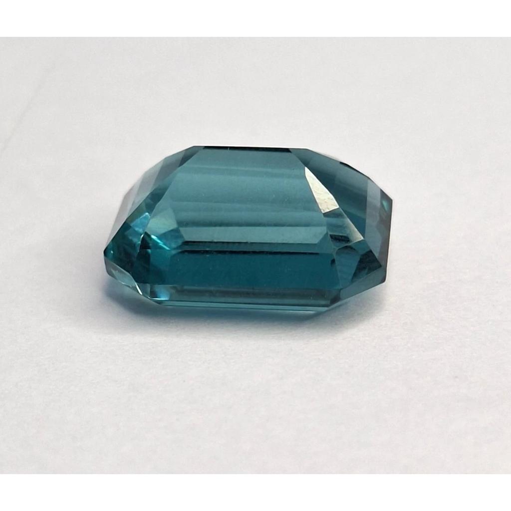Stunning Natural Bluish Green Tourmaline 11-13 Ct Emerald Cut Loose Gemstone
