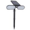 Lampada da Parete Solare con Sensore di Movimento 2 Teste IP65 Impermeabile LED ad Alta Luminosità Faretti da Giardino per