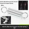 2Pcs 7*1.5cm Electric Bike Support Spring Silver Foot Support Spring