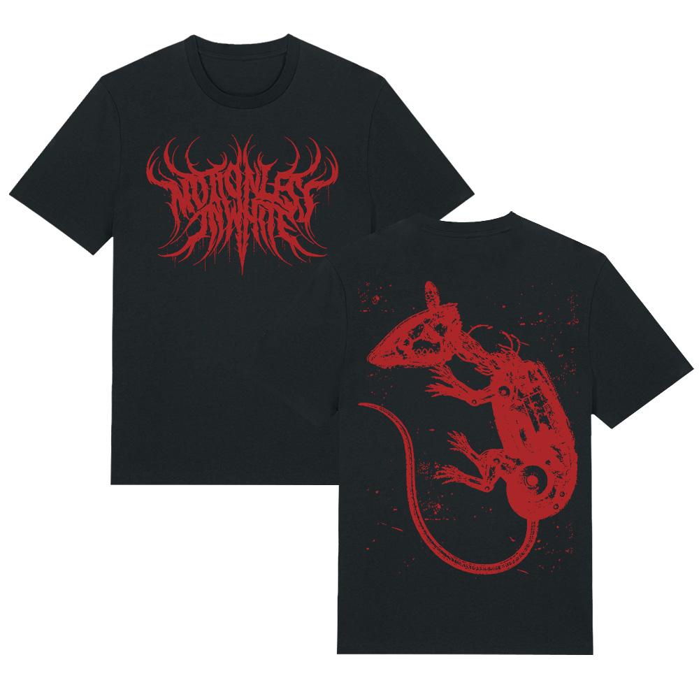 

Cyber Rat T-Shirt Motionless in White Thrash Metal Band T Shirts Cotton O-neck Short Sleeve Unisex Vintage Tee XS чёрный