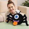25/30CM Kawaii One Eyed Black Spider Plush Toy Soft Stuffed Doll Funny Prank Prop Goofy Animal Kids Boy Girl Birthday Gift Decor