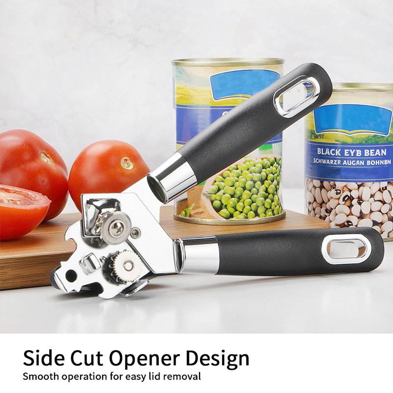 1 pièce ouvre-boîte manuel robuste lame durable en acier inoxydable cuisine convivial pour seniors jay can