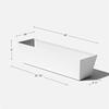 Pure Series Long Rectangular Window Box Planter for Indoor Outdoor Windowsill Balcony Durable All-Weather Planter with Drainage