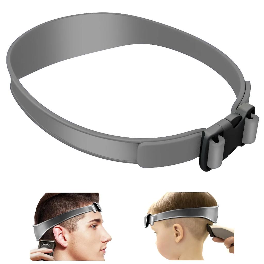 DIY Hair Trimming Template Haircut Band Breathable Curved  Silicone Home Hair Trimming Guide for Boys Men