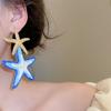 Raffia Grass Starfish Ear Pendant Elegant Star Dangle Earrings Unique Starfish Earrings  Party