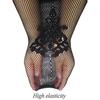 Sexy Women's Open Crotch Lace Transparent Suspender Silk Sexy Fishnet Stockings Non-slip Garter Belt