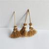 5Pcs Mini Broom Red Rope Straw Brooms Dollhouse Decor Halloween Micro Landscape Decorations Accessories Witch Broom