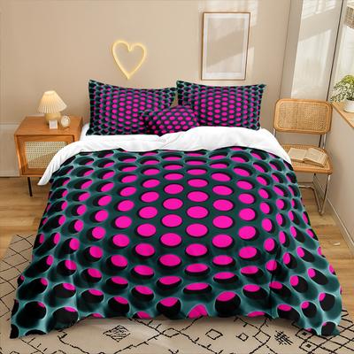 Hole Series 3D Digital Printing Three-Piece Bedding Kit Bed Sheet Quilt Cover