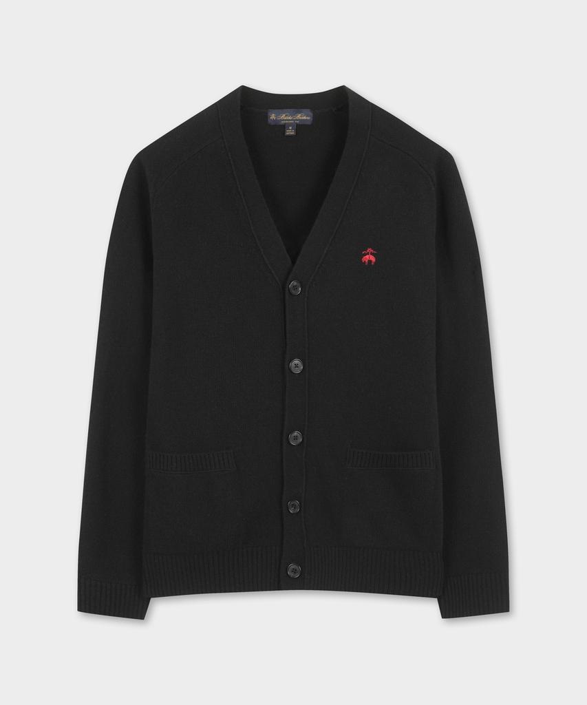 Brooks Brothers Wool Cardigan (Black) (Bbwcmbf405)