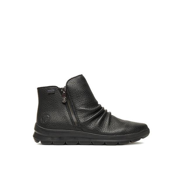 Rieker Z0056-00 Black Ankle Boots