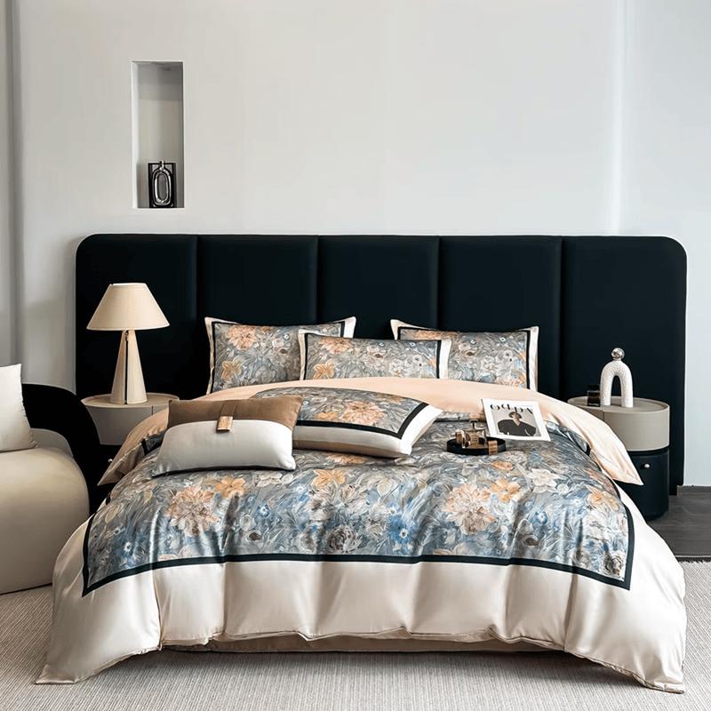 Saintfuny Luxury Italian Jade Brocade  Ancient Capital New Show  4-Piece Bedding Set