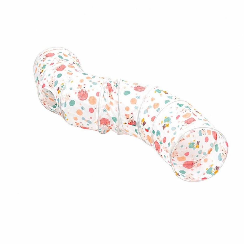 Interactive Cat Tunnel Toy Collapsible Foldable Portable Space-Saving