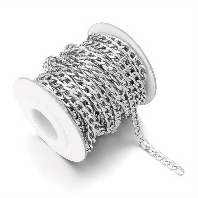 1 Roll Of Aluminum Alloy Golden Aluminum NK Chain Bracelet Necklace Material DIY Jewelry Making Box Clothing Chain Accessories 5 Yards/roll