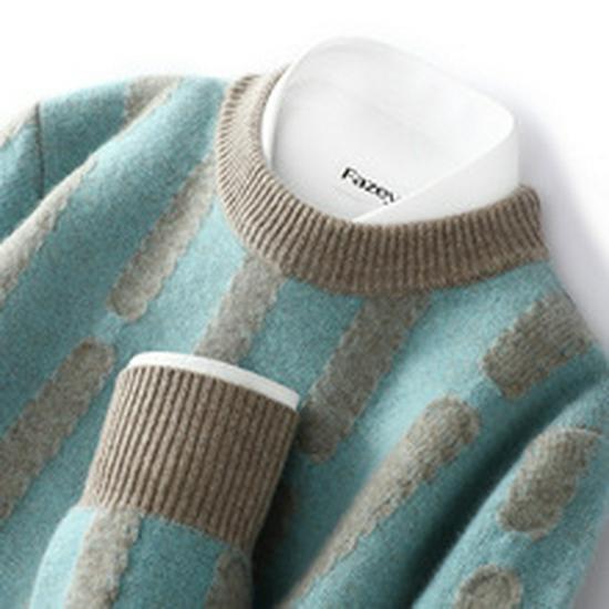 Mengyi Women's Thickened Half-High Neck Cashmere Pullover Sweater - Warm Autumn/Winter Base Layer