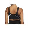 Nike Swoosh Line Design Logo Printed Sports Bra Women underwear Black CN1449-010