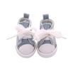 1 Pair 5cm 1/6 Handmade Denim Canvas Cloth Doll Shoes 18 Inch Lovely Mini Doll Toy Accessories Multicolor
