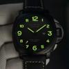 Luxusmarke Herren Militärische Leuchtende Uhren Herrenmode Lässige Leder Quarz Uhr Männliche Sportliche Wasserdichte Kalender Armbanduhr