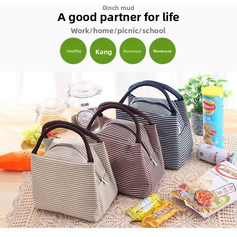 Bolsa de Almoço Bolsa de Mão para Mulheres Bolsa Isolada de Folha de Alumínio Grande Espessa com Bolsa de Almoço Bolsa Portátil para Refeições Bolsa de Almoço para Estudantes