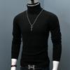 Men's Korean Style Turtleneck Knitted Sweater: Autumn/Winter Thick, Trendy, Plus Size Loose Pullover.