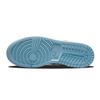 Air Jordan 1 Low SE GS Blue Stitch Kids Sneakers Psychic-Blue Vivid-Green Safety-Orange DO8227-400