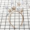 Adult Kids New Year Party Shinning Five-pointed Star Shape Headband Festival Hair Hoop for Performances Unisex Headpiece
