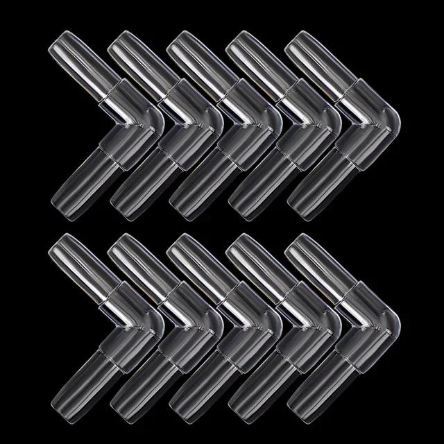 10 шт. соединителей для воздушных трубок аквариума, прозрачные адаптеры для воздушных трубок аквариума с внутренним диаметром 4 мм.