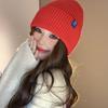 New Knitted Hat for Women In Autumn and Winter Korean Style Versatile Warm Wool Hat Cute Face Protecting Cold Hat