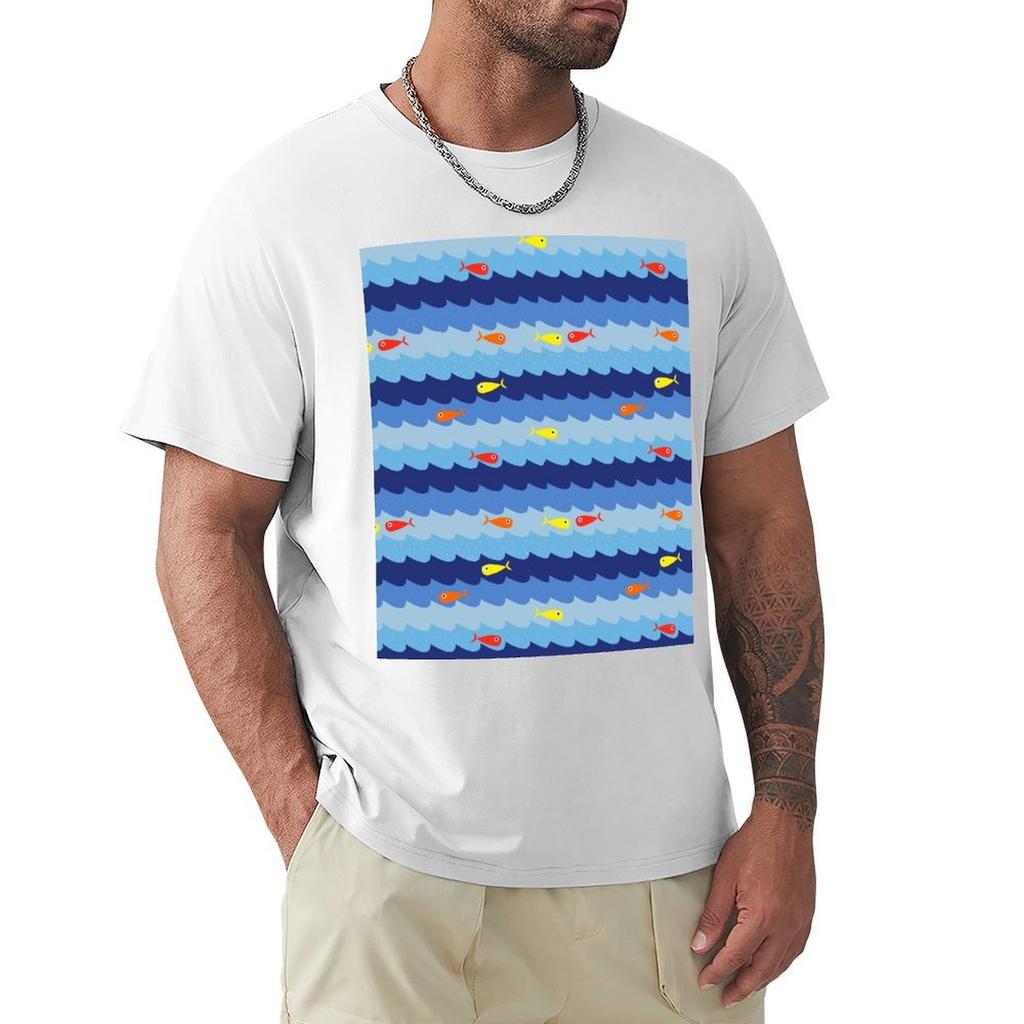 Fish In The Sea Cute Animals Tshirt Simple Print Design Tshirt