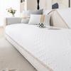 New Qianniao Grid Ice Silk Sofa Cushion Solid Color Four Seasons Universal Sofa Cushion Living Room Summer Non Slip Sofa Cover