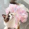 Pet Princess Gown for Cats and Small Dog Easy To Wear Butterfly Designs Cats Dress for Pet Birthdays and Photoshoots
