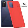 Coque de protection - Toproduits® - Galaxy A02S - Rouge - Souple - Verre trempé inclus