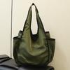 Handbag Foldable Large Capacity Tote Bag Washable Reusable Shopping Bag Casual Style Shoulder Bag for Household