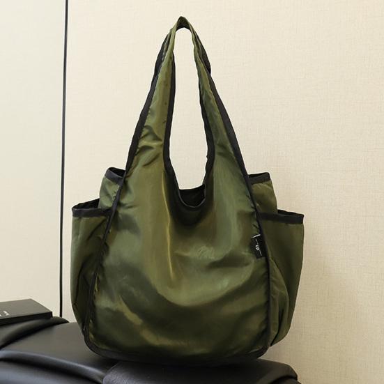 Handbag Foldable Large Capacity Tote Bag Washable Reusable Shopping Bag Casual Style Shoulder Bag for Household