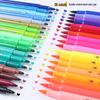 36-Color Double-Ended Soft Tip Washable Watercolor Pens for Primary Students