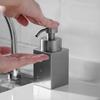 Square Stainless Steel Foaming Bottle Refillable Hand Sanitizer Jar Foam Making Container  Bathroom