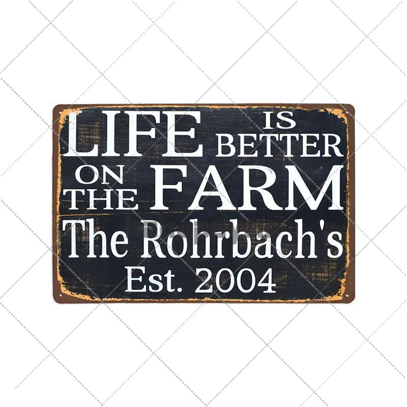 Farm Fresh Tin Sign Plaque Metal Vintage Farmhouse Decor Retro House Decoration Wall Poster 20x30 Cm