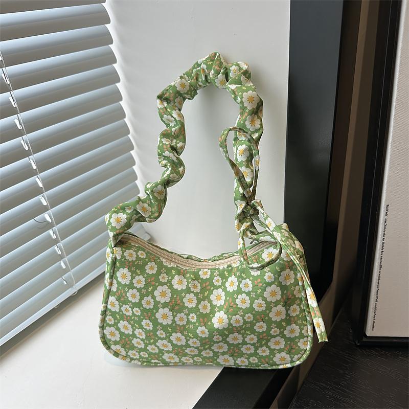 Fashionable Floral Minimalist Underarm Bag Shoulder Bag Japanese Handbag