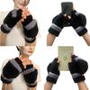 Heated Gloves Electric Gloves for Men Women Half Finger Heating Hand Warmer Winter Gloves for Office Work