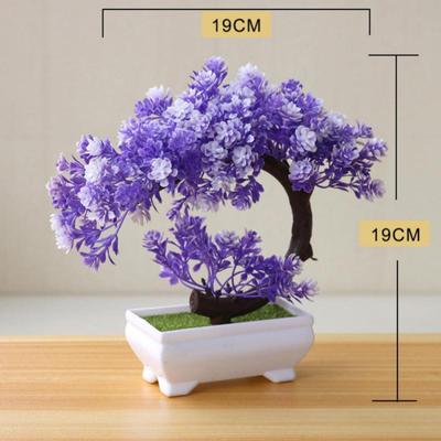 Plastic Artificial Christmas Plant Bonsai Small Tree Pot Fake Plant Flower Potted Ornaments for Table Garden Hotel Decoration