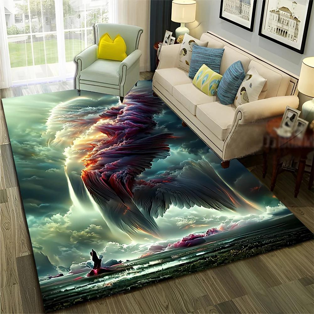 Dream Natural Tornado Cloud Twister Carpet Rug for Home Living Room Bedroom Sofa Doormat Decor,kids Area Rug Non-slip Floor Mat