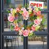 Wreaths For Front Door Wreath For Front Door Decorations Artificial Flower Wreath Rose Garlands For Home Party  Outdoor Indoor Decor Heart Wreath