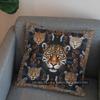 2D Colorful Leopard Art Pillow For Home Decor Pattern Cushion Cover Suitable For Sofa Bedroom Car Pillow Cover