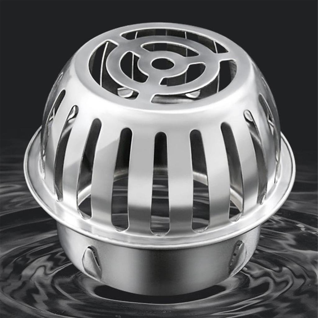 Dome Drain Cover Floor Sink Strainer Dome Hair Catcher Stainless Steel Unclogger for Basements Bathroom Yard Garden Balcony