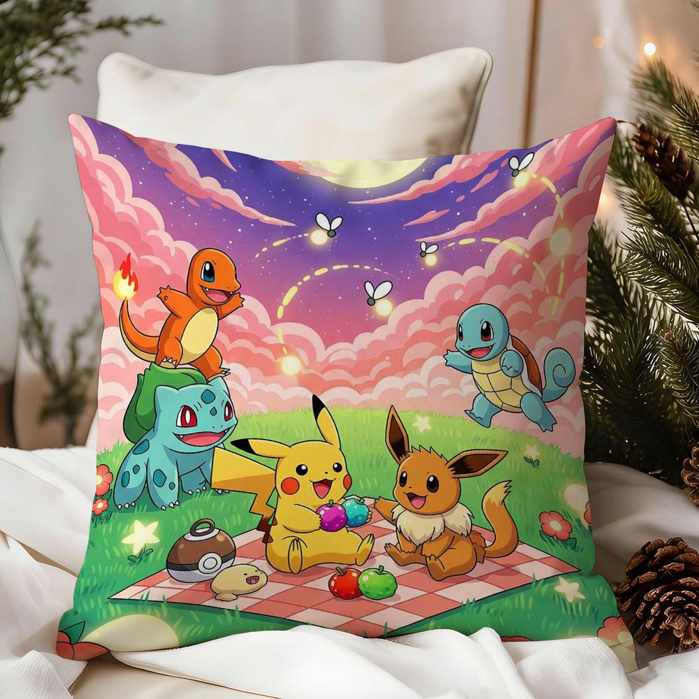 Decorative Pillows P-Pika Q-Chu Covers For Living Room Cushions Cover Home Decorations Personalized Gifts Pillow Cases Cushion