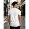 T-shirt da uomo girocollo a maniche corte, Illusion ottica addominali finti muscolosi, Stampa 3D, Maglietta divertente casual