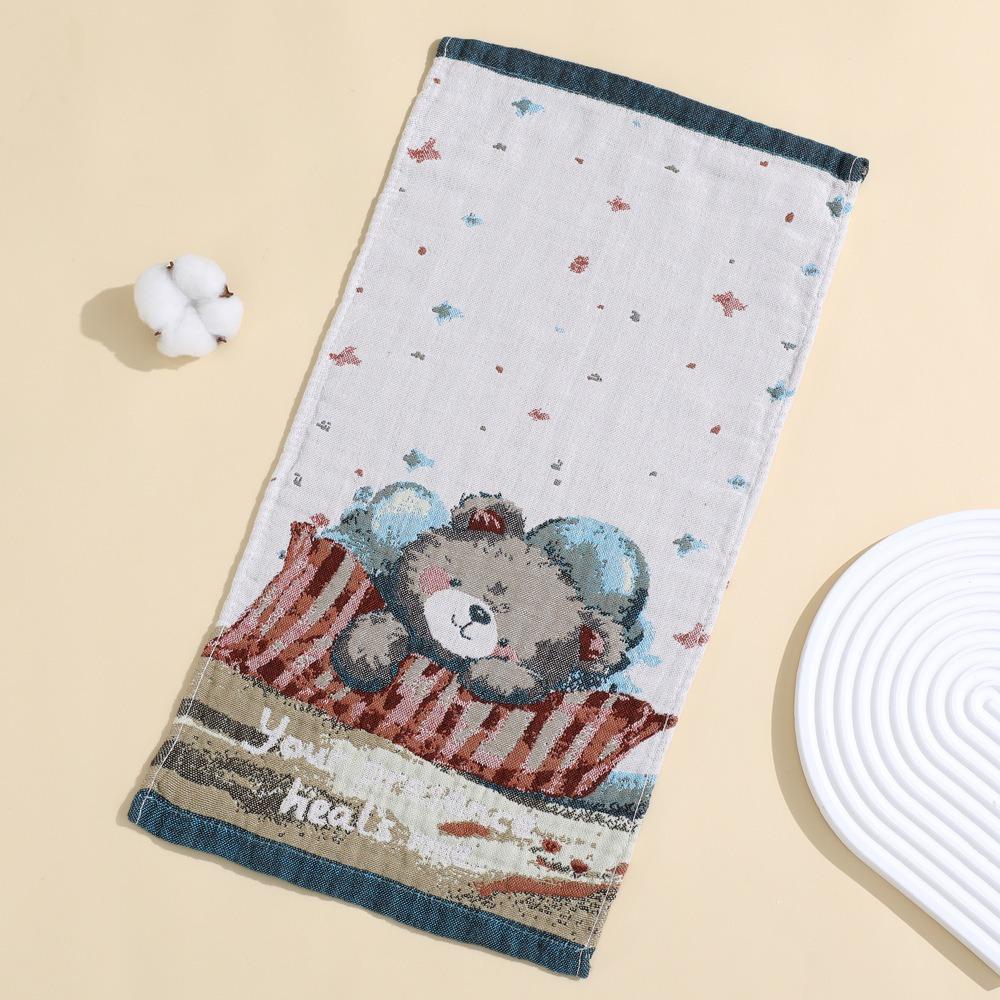 

25x50cm Muslin Squares Floral Print Baby Items Washcloth Handkerchief Soft Face Towel style 8